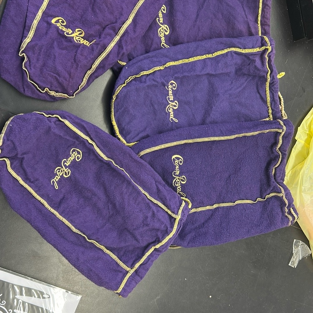 5 Crown Royal Purple Velvet Bag